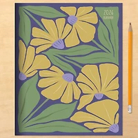 2026 Goldenrod Flowers Medium Monthly Planner