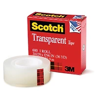 Scotch® Transparent Tape Refill Rolls, 6ct.