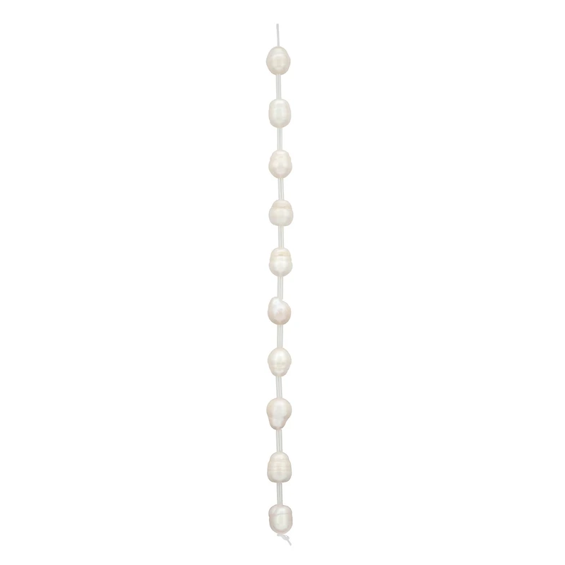 9mm White Freshwater Pearl Beads by Bead Landing™
