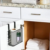 Household Essentials Over the Door Mesh Metal Basket