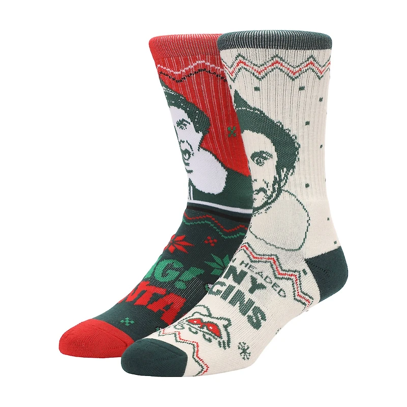 Elf™ Buddy Portrait 2-Pair Adult Athletic Crew Socks