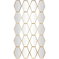 The Novogratz Gold Diamond & Hexagon Wall Mirror