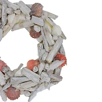12.5" Nautical Driftwood & Seashell Summer Wreath