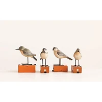 Hello Honey® Resin Birds With Metal Feet Set, 4ct.