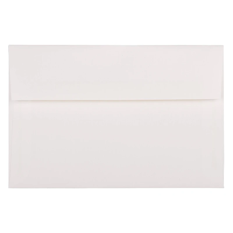 JAM Paper 5.75" x 8.75" Bright White Wove Strathmore Invitation Envelopes