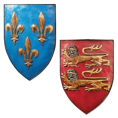 Design Toscano Grand Arms of France Wall Shield Collection Set