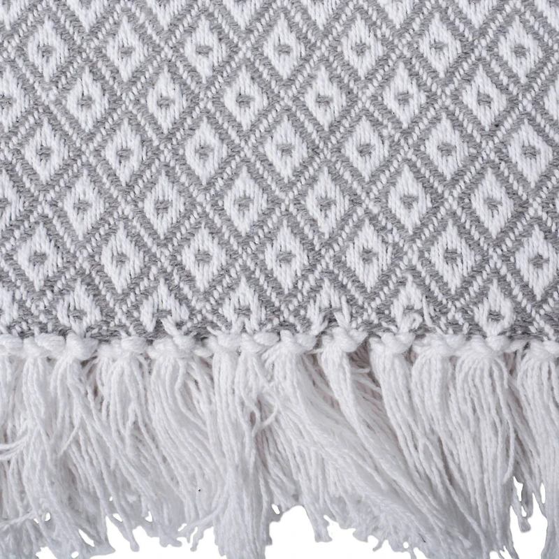 DII® Gray Mini Diamond Throw