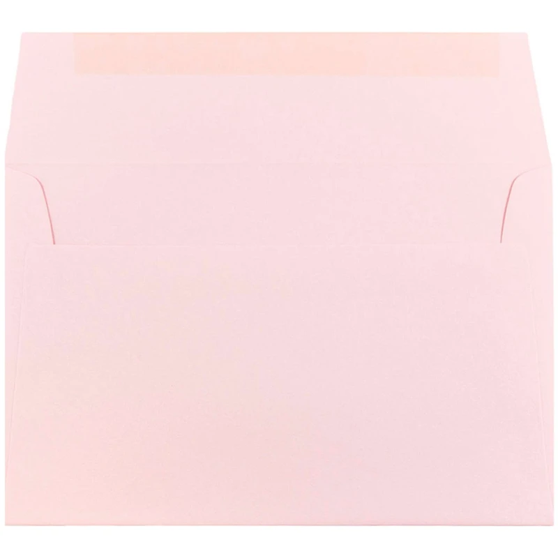 JAM Paper A2 Baby Pink Pastel Invitation Envelopes