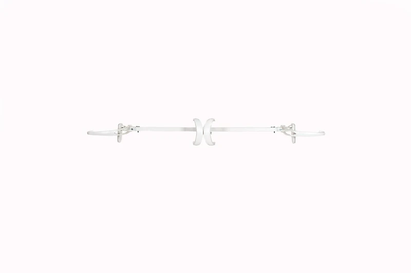 33" White Adjustable Garland Hanger for Double Door Frames