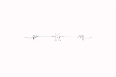 33" White Adjustable Garland Hanger for Double Door Frames