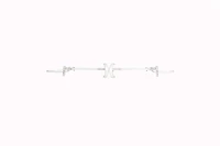 33" White Adjustable Garland Hanger for Double Door Frames