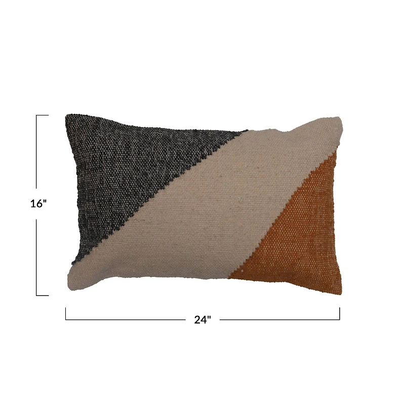Hello Honey® Woven Cotton Blend Kilim Lumbar Pillow
