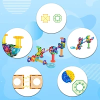 PicassoTiles® 60 Piece Marble Run Building Block Connecting Set