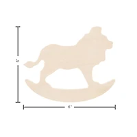 Leisure Arts® 6" Rocking Lion Wood Shape