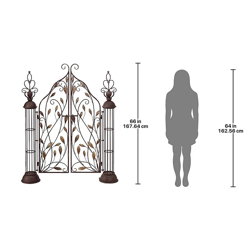 Design Toscano 5.5ft. The Princess' Entryway Metal Garden Gate