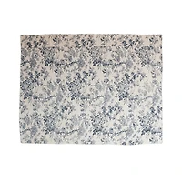 Hello Honey® 60" Blue &  White Toile Pattern Cotton Chambray Throw