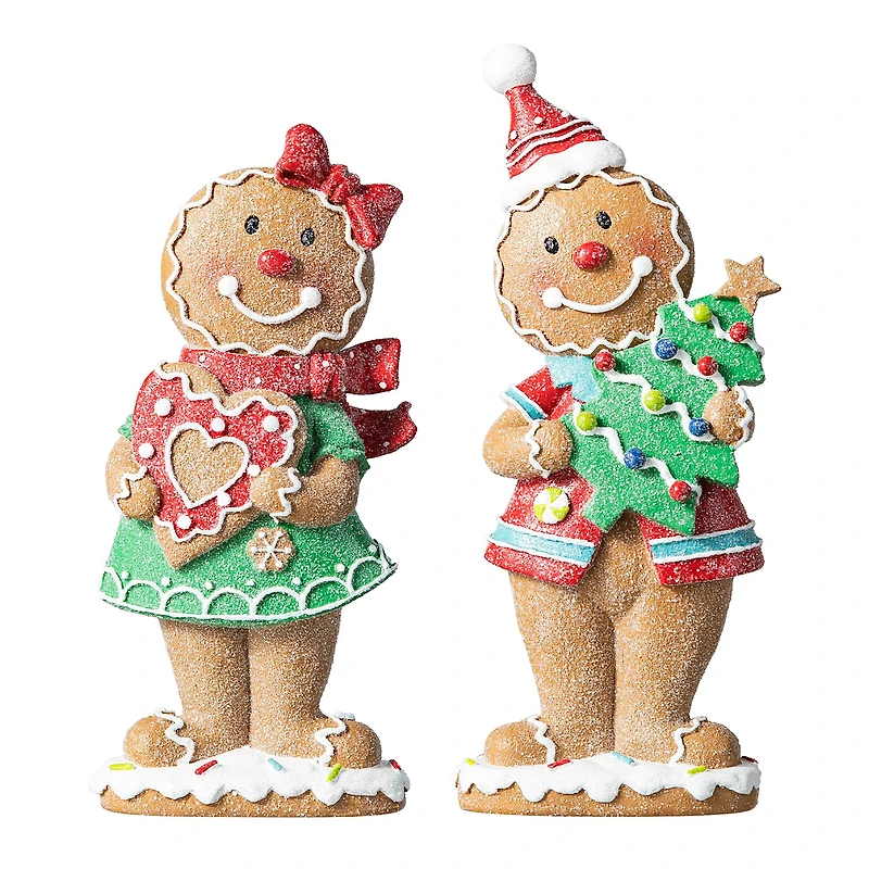 Glitzhome® Gingerbread Table Décor Set