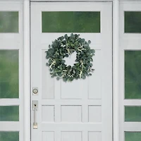 24" Eucalyptus Floral Spring Wreath