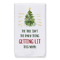Getting Lit Xmas Tree Tea Towels - Set of 2