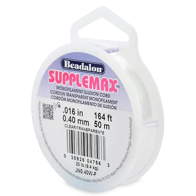 Beadalon® SuppleMax™ Clear Stringing Cord