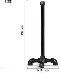 Black Standing Kitchen Industrial Pipe Paper Towel Holder
