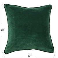 Hello Honey® 20" Square Velvet Pillow Cover with Piping