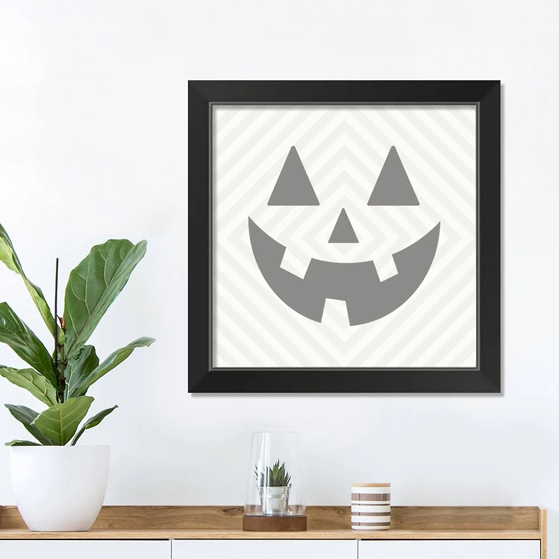 Diamond Jack Halloween Print in Black Frame