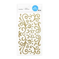 Gold Glitter Swirl Stickers by Recollections™