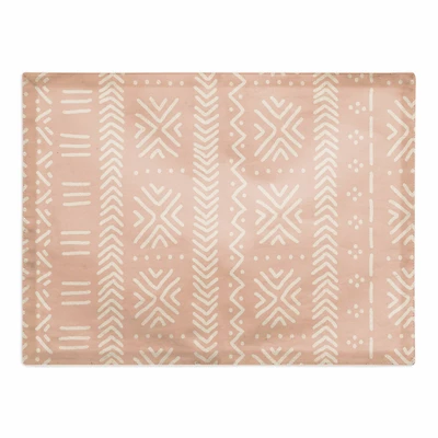 Blush Mudcloth 18" x 14" Cotton Twill Placemat