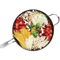 The Rock® by Starfrit 11" Sauté Pan with Glass Lid & Stainless Steel Handles