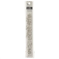 12 Pack: 24" Thin Round Rhodium Chain by Bead Landing™