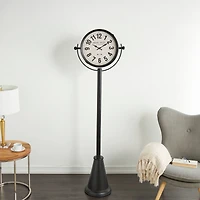 6ft. Black Metal Clock
