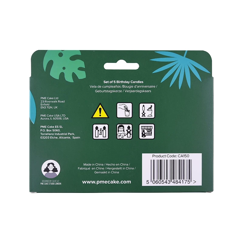 PME Party® Dinosaur Birthday Candle Set