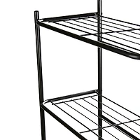 Mind Reader Black 3-Tier Over the Toilet Rack