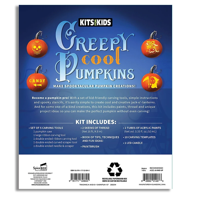 SpiceBox Kits for Kids Creepy Cool Pumpkins Kit