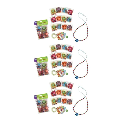 Creativity Street® 100 Days of School Assorted Sized Bead Kit, 3 Packs of 12 Kits