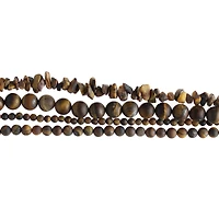 Matte Brown Tiger's Eye Stone Beads by Bead Landing™