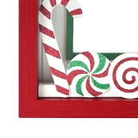 5" x 7" Candy Cane Lane Light-Up Tabletop Frame by Studio Décor®
