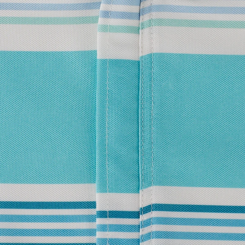 DII® Beach House Stripe Print Outdoor Tablecloth With Zipper 60 Round