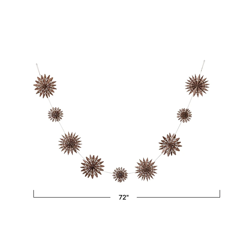 Hello Honey® 6ft. Paper Snowflake Garland in Kraft Box