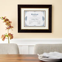 8.5" x 11" Brown & Gold Document Frame with Mat by Studio Décor®