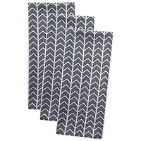 DII® Black & White Herringbone  Dishtowel (Set of 3)