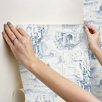 RoomMates Blue Harry Potter Map Peel & Stick Wallpaper