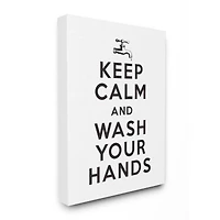 Stupell Industries Keep Calm & Wash Your Hands Wall Art