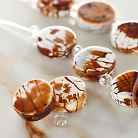 12 Pack:  Amber Agate Lentil Beads, 14mm by Bead Landing™