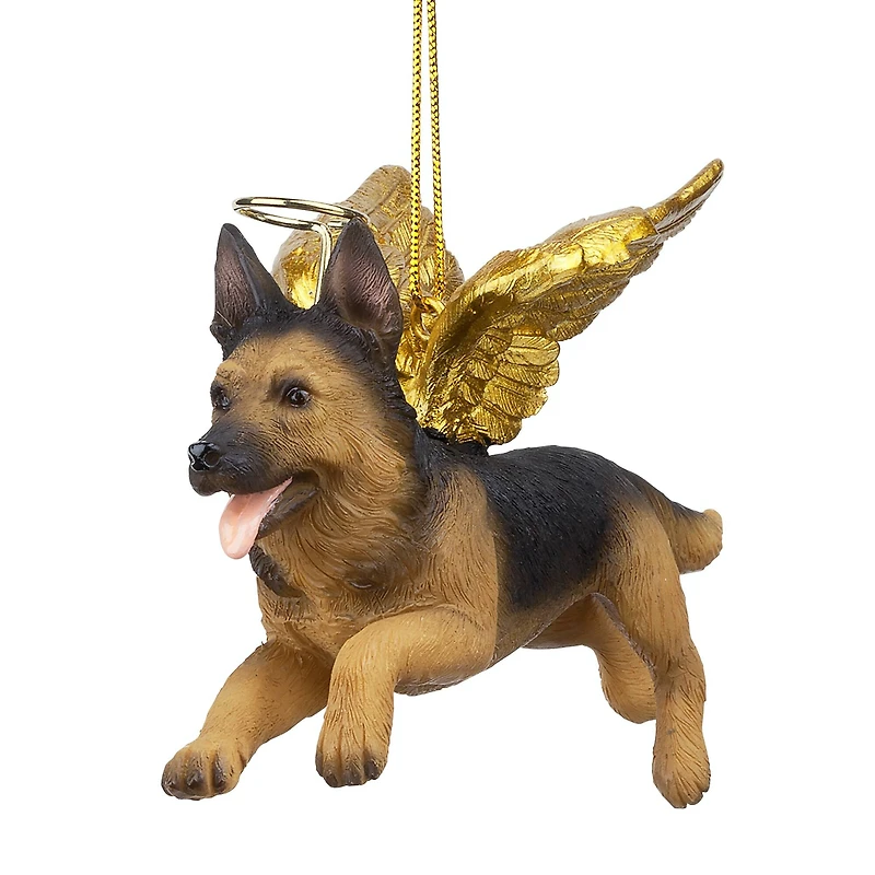 Design Toscano Honor the Pooch German Shepherd Angel Ornament