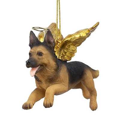 Design Toscano Honor the Pooch German Shepherd Angel Ornament