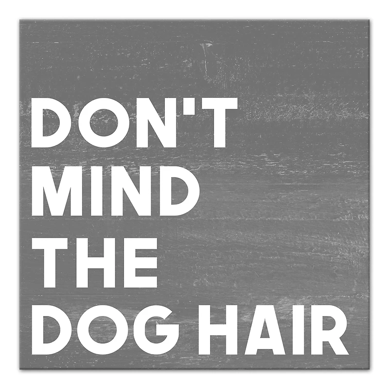 Don't Mind the Dog Hair Canvas Wall Art