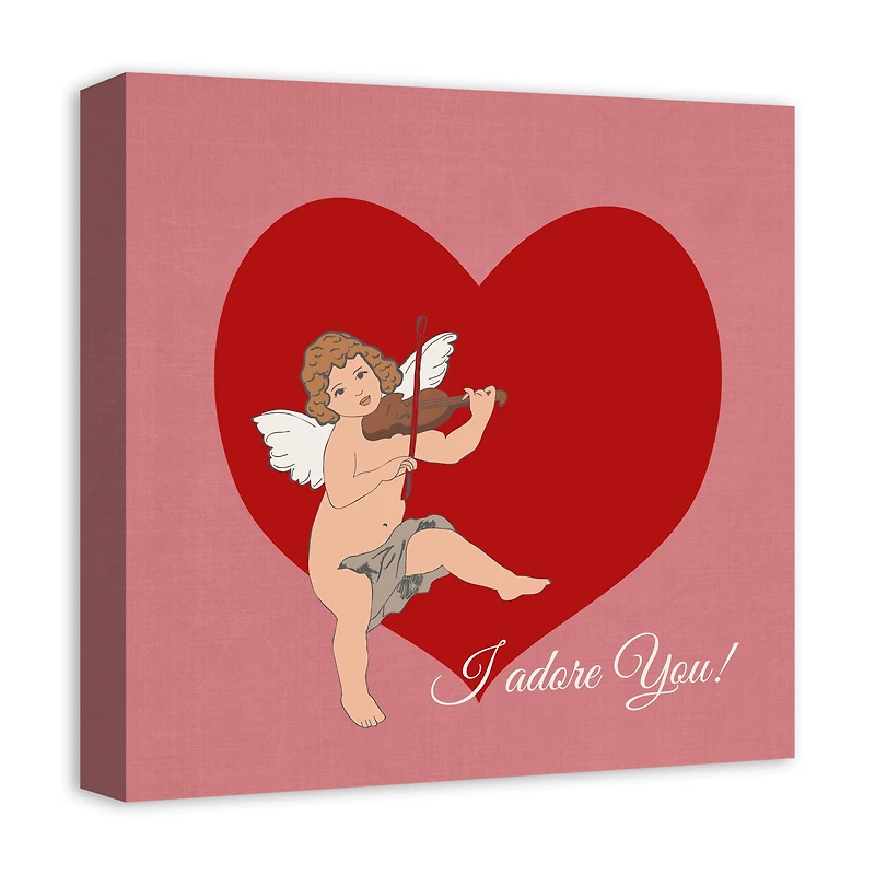 Cupid Heart 16" x 16" Canvas Wall Art