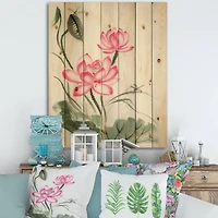 Designart - Lotus and The Dragonfly I